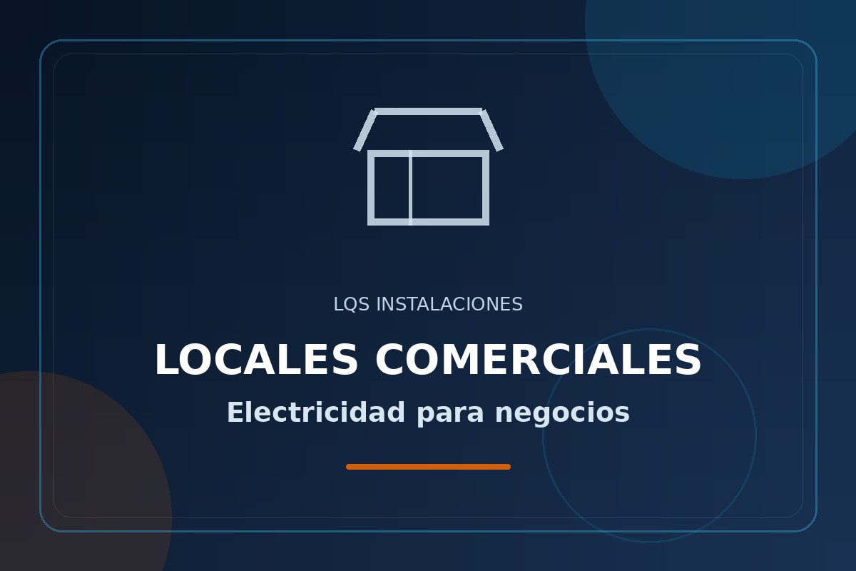 Instalación eléctrica en local comercial realizada por LQS Instalaciones