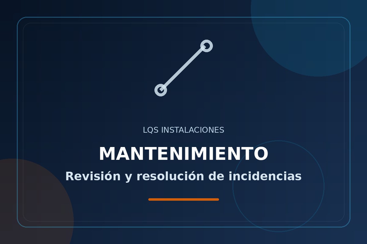 Trabajo de mantenimiento eléctrico realizado por LQS Instalaciones